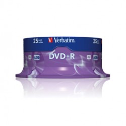 Verbatim - Scatola 25 DVD+R - serigrafato - 43500 - 4,7GB