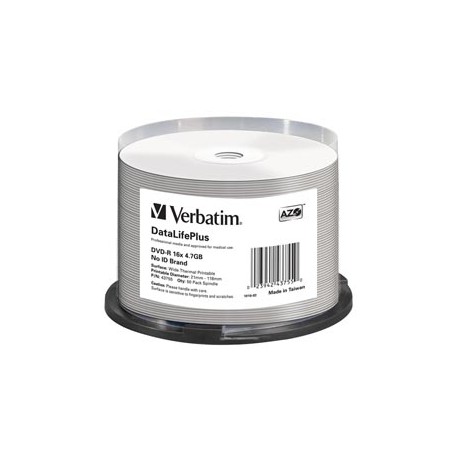 Verbatim - Scatola 50 DVD-R - stampabile - 43755 - 4,7GB