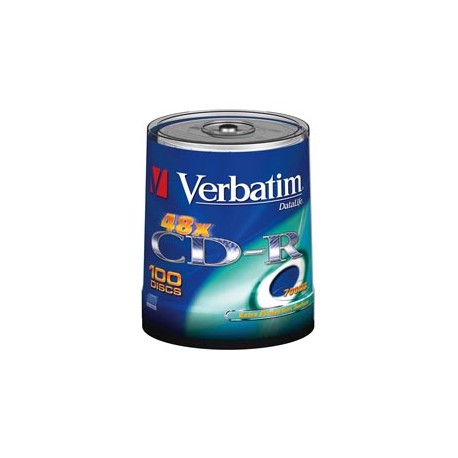 Verbatim - Scatola 100 CD-R DataLife Plus Extra Protection - 1x-52x - serigrafato - 43411 - 700MB