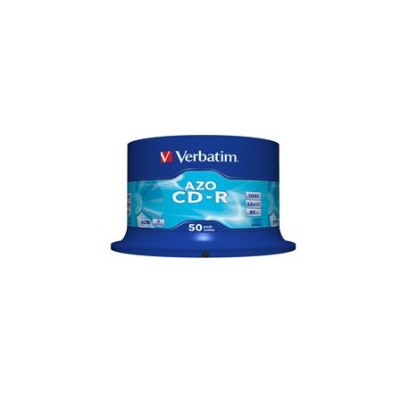 Verbatim - Scatola 50 CD-R DataLife Plus - 1X-52X - serigrafata crystal - 43343 - 700MB