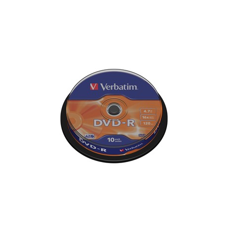 Verbatim - Scatola 10 DVD-R - serigrafato - 43523 - 4,7GB