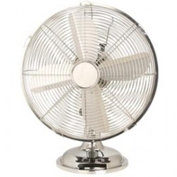 Ventilatore Cromo da tavolo - pala diametro 30 cm - 35 W - metallo cromato - CFG