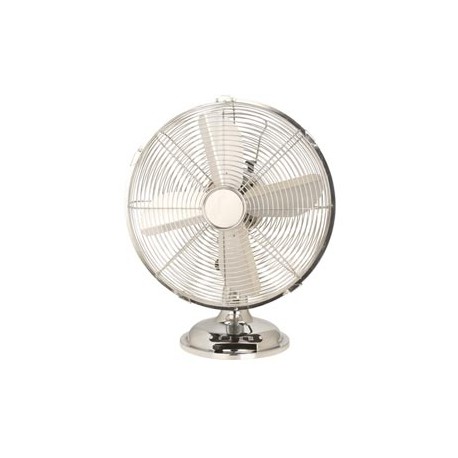 Ventilatore Cromo da tavolo - pala diametro 30 cm - 35 W - metallo cromato - CFG