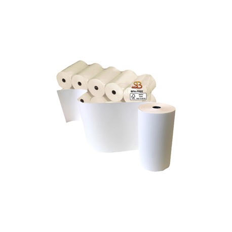Rotolo per calcolatrice e stampante - 57 mm x 25 m - 55 gr - diametro esterno 45 mm - anima 12 mm - carta termica BPA fr