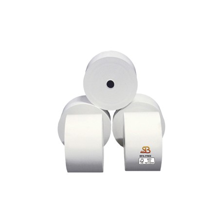 Rotolo per distributori self service - 59,5 mm x 85 m - diametro esterno 87 mm - anima 12 mm - 70 gr - carta termica BPA
