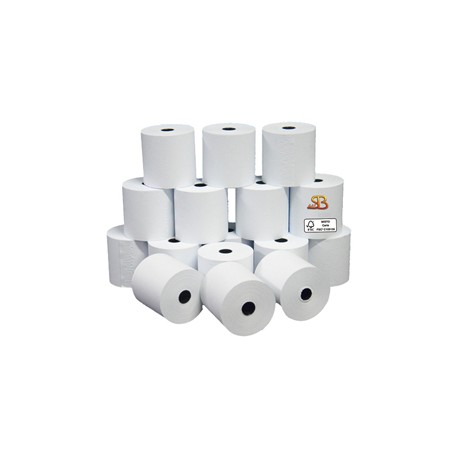 Rotolo per calcolatrice - 60 mm x 28 m - 55 gr - diametro esterno 58 mm - anima 12 mm - carta neutra - Sabacart - bliste