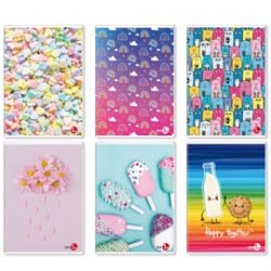 Maxiquaderno Bambina fantasia - A4 - rigo di 1a - 40+2 fogli - 80gr - BM