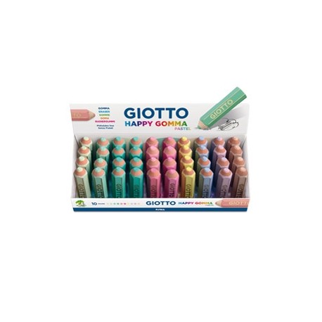 Happy Gomma Pastel - colori assortiti pastello - Giotto