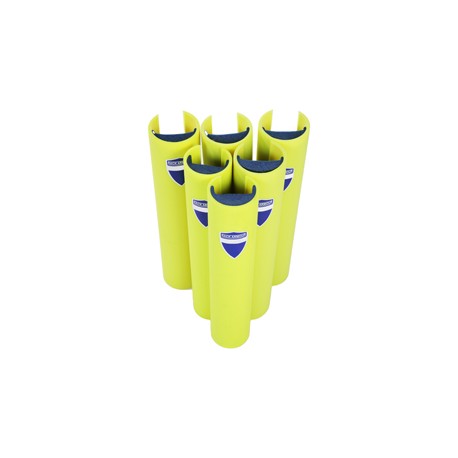 Protezione per scaffalature - per montanti larghi 70-87 mm - H 60 cm - giallo fluo - Rack Armour