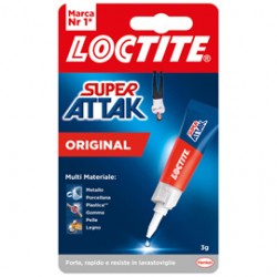 Colla Super Attak Original - 3 gr - trasparente - Loctite