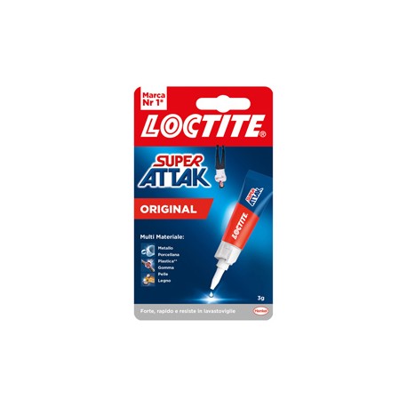 Colla Super Attak Original - 3 gr - trasparente - Loctite