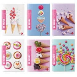 Maxiquaderno Be More Sweet - A4 - 1 rigo - 36+2 fogli - 100gr - BM