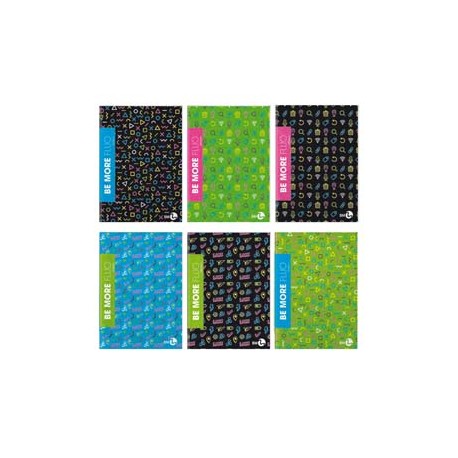 Maxiquaderno Be more Fluo - A4 - rigo di 1a - 36+2 fogli - 100gr - BM