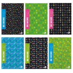 Maxiquaderno Be more Fluo - A4 - 1 rigo - 36+2 fogli - 100gr - BM