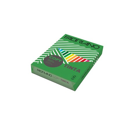 Carta Fabriano Colore - A4 - 80 gr - colori forti verde - Fabriano - conf. 500 fogli