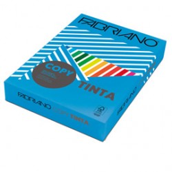 Carta Fabriano Colore - A3 - 80 gr - colori forti azzurro - Fabriano - conf. 250 fogli