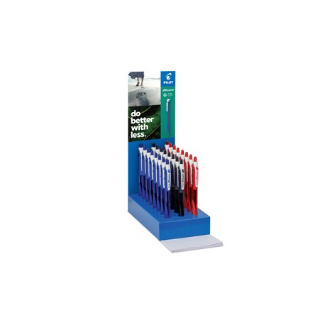Penna a sfera Rexgrip - punta 1.0 mm - colori assortiti - Pilot - expo 40 pezzi
