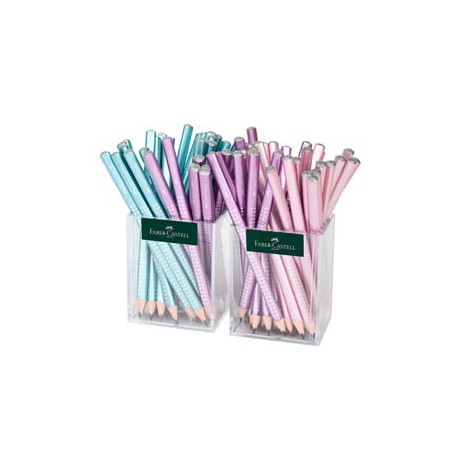 Matita Sparkle Jumbo Cosmic - Faber Castell - set barattoli 72 pezzi