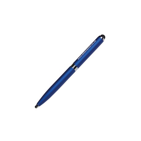 Penna detectabile retrattile 2 in 1 - per iphone ipad e tablet - 13,5 cm - PP - blu