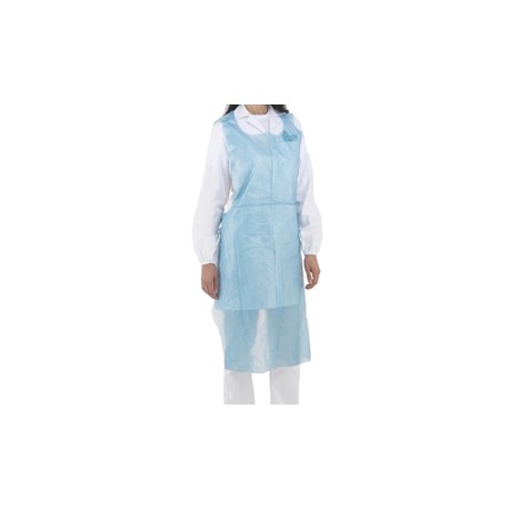 Grembiulino detectabile - in rotolo - taglia unica - PP - blu - conf. 100 pezzi