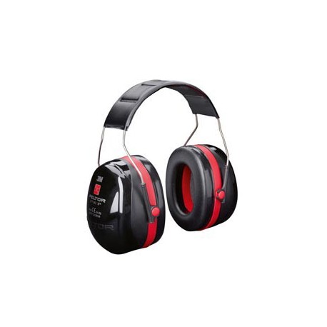 Cuffia protettiva Peltor Optime III - SNR 35 dB - nero/rosso - 3M