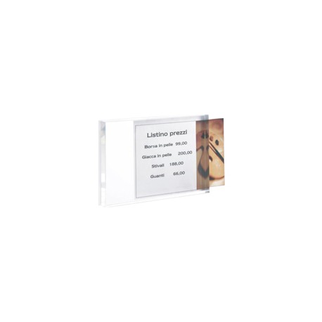 Porta prezzi da banco - materiale acrilico - taglia small (10x7x2 cm) - Tecnostyl