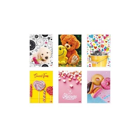 Maxiquaderno Bambina fantasia - A4 - 5mm - 40+2 fogli - 80gr - BM