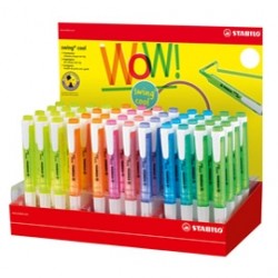 Evidenziatore Swing Cool - colori assortiti - Stabilo - expo 48 pezzi