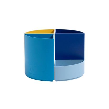 Portapenne modulare The Quarter Bee Blue - 12 x 12 x 8,3 cm - multicolore - Exacompta