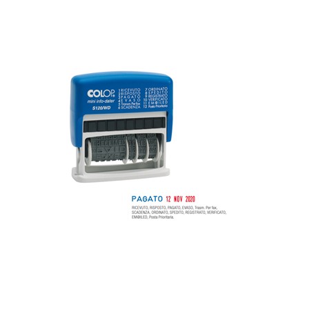 COLOP Timbri Tascabili Pocket Stamp Plus 20 Colop - 14X38 Mm - 4 - Rosso - Psp20. R - Foto 7